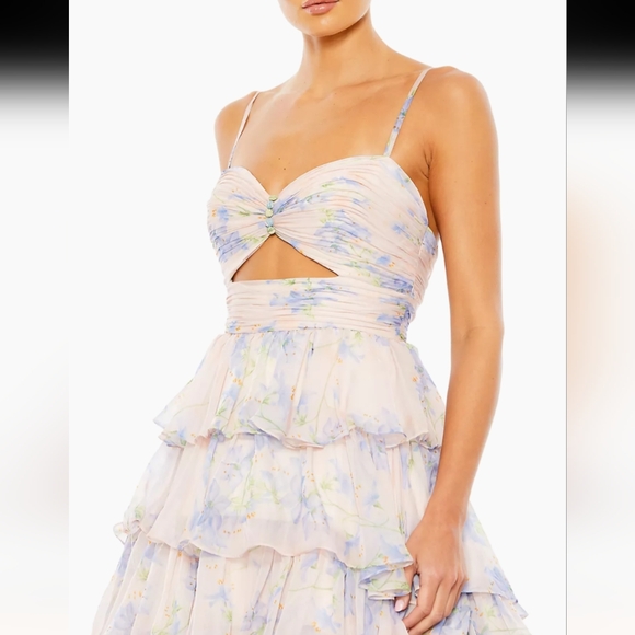 Mac Duggal Ieena Floral Gown Size 6 - Picture 4 of 10